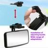 Safety Car Backseat Rear View Mirror Shatterproof Wide Angles Observation Clip Rear Facing Mirrors For Infant Security