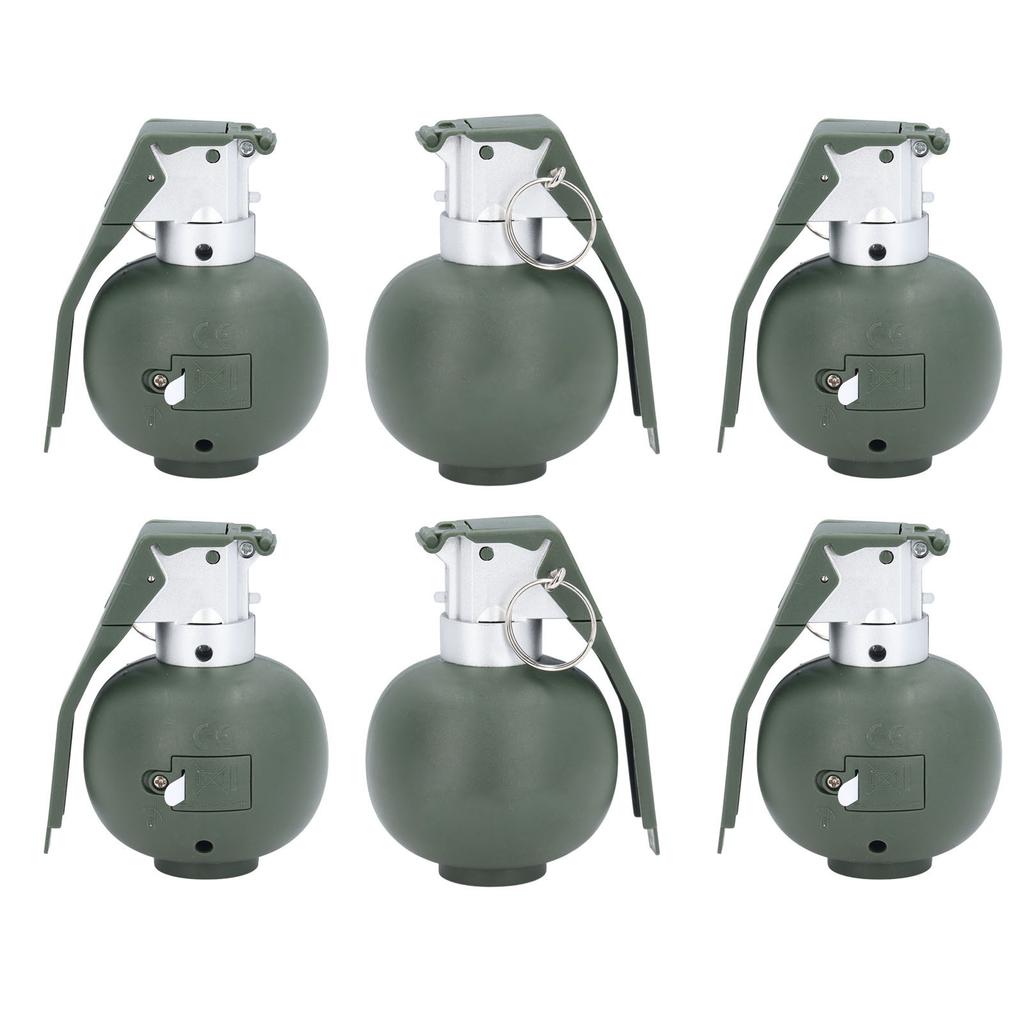 6PCS Kids Hand Grenades Toy with   Sound Light Effect Role Playing Props Fake Grenade Toy