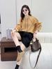 2025 Spring Artistic Embroidery Crochet Cotton Women's Loose Round Neck Cardigan Shirt