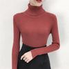 Pulover cu guler la modă Pulover subțire și solid Pulovere tricotate Toamnă Iarnă Haine pentru femei Casual cu mânecă lungă Pulovere calde 28663