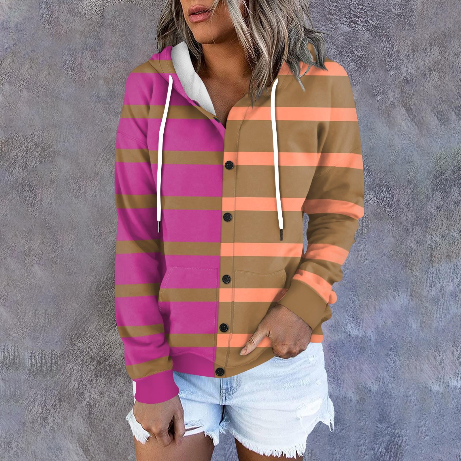 

Женская толстовка-куртка, классическая полосатая, с длинным рукавом, свободная, с капюшоном, спортивная куртка XXL