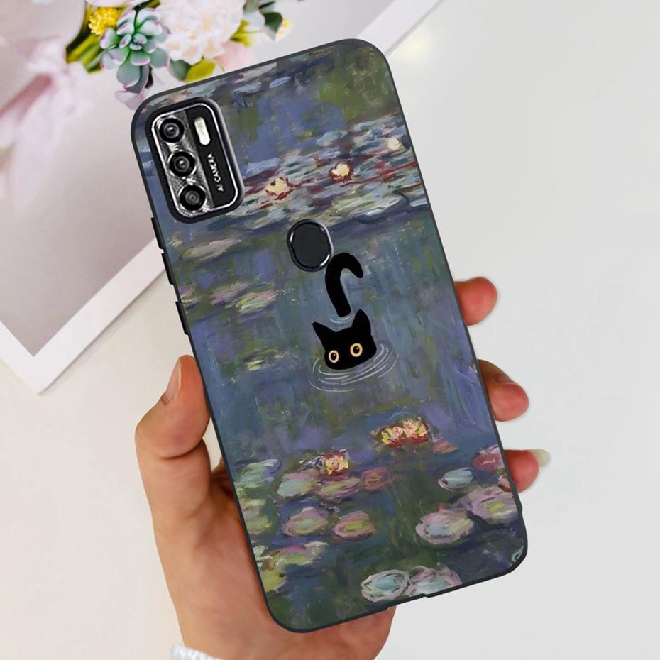 Lovely Case For ZTE Blade A7s 2020 / Optus X Pro / Telstra Evoke Plus 2 Black Silicon Soft Cases Cover For Zte A7s (2020) A7020