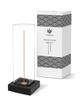 VIVAHEARTH Natural Wood & Brass Vertical Incense Holder with 20cm Glass Cover 9 Holes Nordic Modern Home Decor
