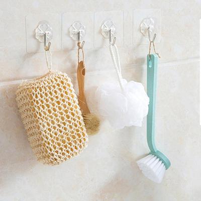5pcs Transparent Strong Self Adhesive Door Wall Hangers Hooks Suction Heavy Load Rack Cup Sucker for Kitchen Bathroom
