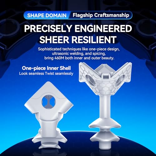 Official GAN460 M v2 GunCube Stickerless GAN460 M v2 4x4 Competition Magnetic Cube, Easy to Turn, Magic Cube (Frost)