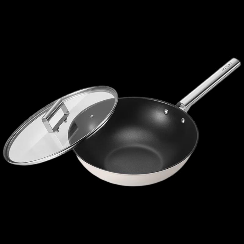 Deshelang DFS-C954 Fine Iron Non-stick Wok