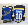 Mens Retro Ice Hockey Jersey Custom Embroidered Number 10 Team Uniform Training Shirt Cotton Blend