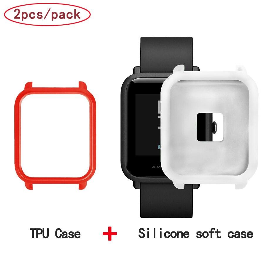 Buy 2 in 1 Protector Case Skin-Friendly Frame Cover Shell For Xiaomi Huami Amazfit  Bip Youth Watch at affordable prices — free shipping, real reviews with  photos — Joom