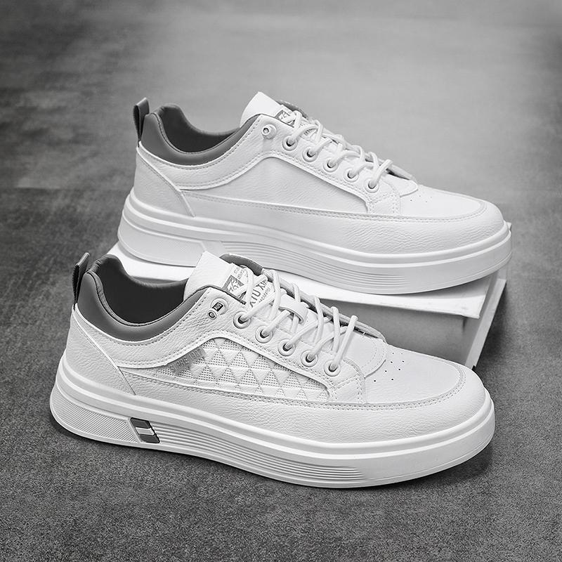 Fashion 2025 Fashion Men Casual Platform Sneakes LaceUp Whtie Student Sneakes Mens Vulcanized Shoes Tennis Sneakers