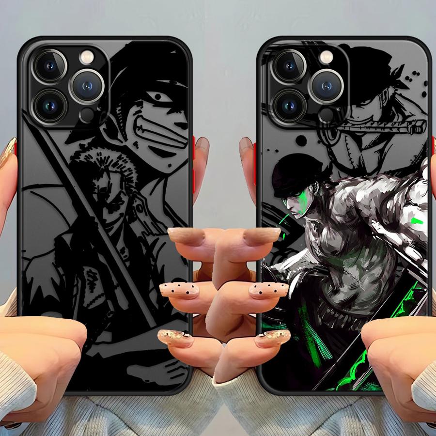 Anime One Piece Zoro Phone Case for iPhone 15 Pro Max 6s SE 13 Pro 7 8 SE 11 Pro Max XS X 12 Mini 14 XR 16 Pro 16e Soft shell
