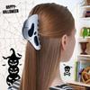 Ghost Face Halloween Claw Clips Spooky Smiley Mask Halloween Hair Accessories 3D Ghost Hair Clips Unique Fun Hair Clips