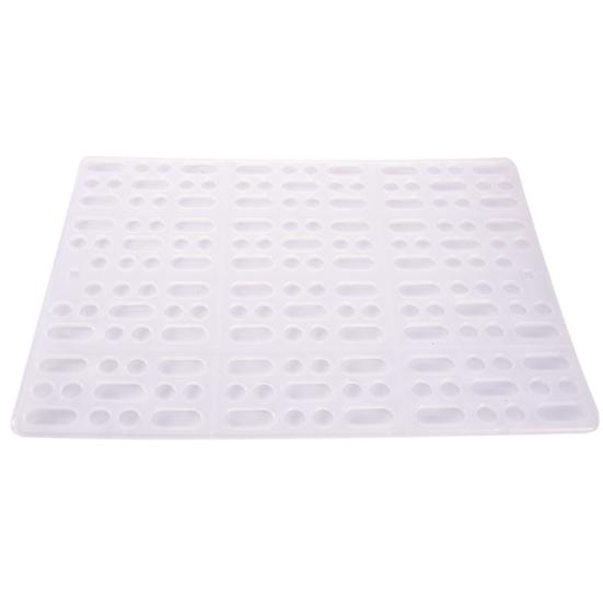 

Rectangle Hole Rabbit Hamster Rat Pet Cage Mat Clean Plastic Feet Holders Pads прозрачный