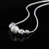 925 Sterling Silver Jewelry 18 Inch Snake Chain Bead Necklace
