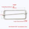 Stainless Steel Adjustable D-Ring Buckle - Copper Three-Speed Wire Pull Design
