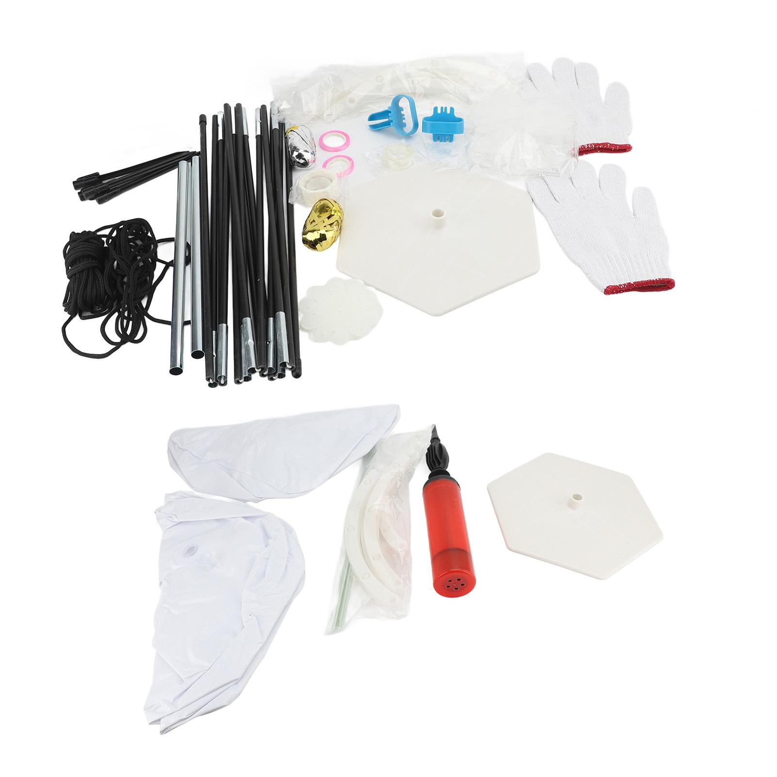 Balloon Arch Kit Width Height Adjustable Balloon Arch Stand 15 Sections Fiber Rods Water Bags Bases for Wedding Birthday Party