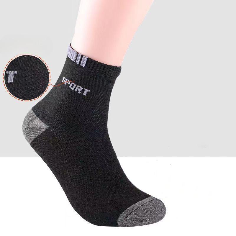 

Men s Spring and Summer Thin Fashion Sports Deodorant Sweat Absorption Mesh Breathable Tube Socks 1 pair чорний