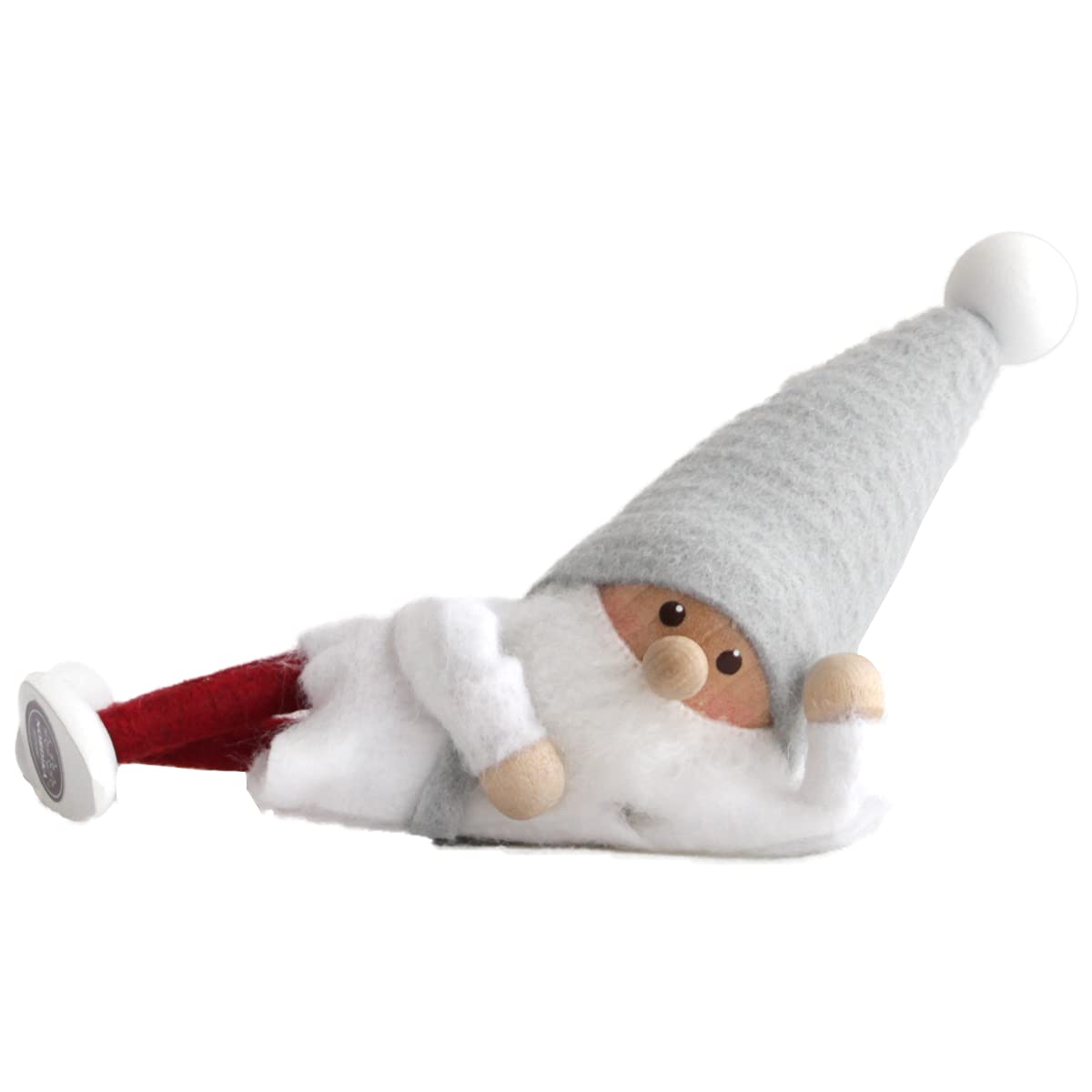 

Nordica Nisse Christmas Wooden Santa Silent Night Doll, Resting,