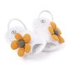Babysandaler Søtt blomsterdesign Myke bomullssandaler Vår/Sommer Jentebaby 0-18M