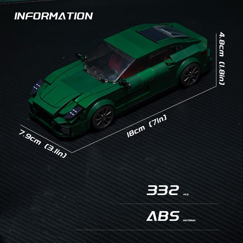 Technické Rychlé Auto Městské Vozidlo Závodní Vinylové Auto Stavebnice Sada Sportovní Auto Garáž MOC Kreativní Hračky Vzdělávací Dárek