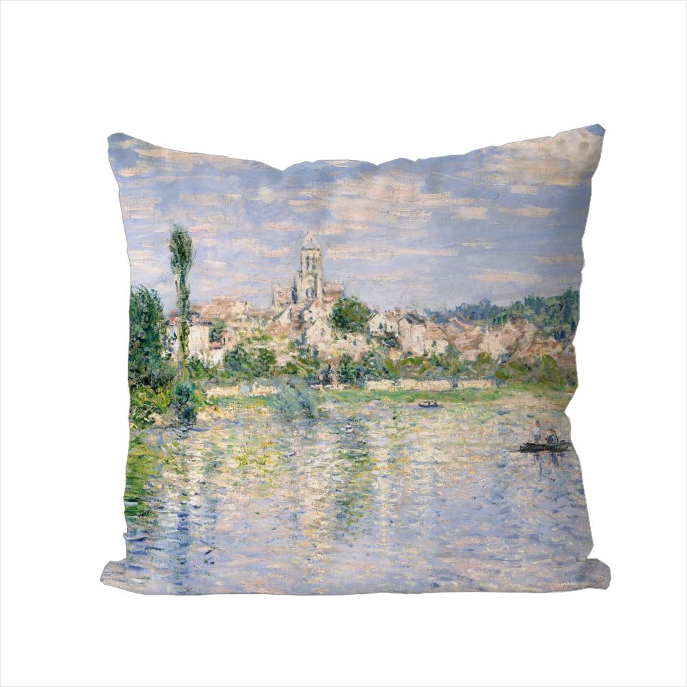Claude Monet Art Pillow Case For Car Sofa Decorative Home Doublesided Print Plush Square Throw Pillow Cushion Cover