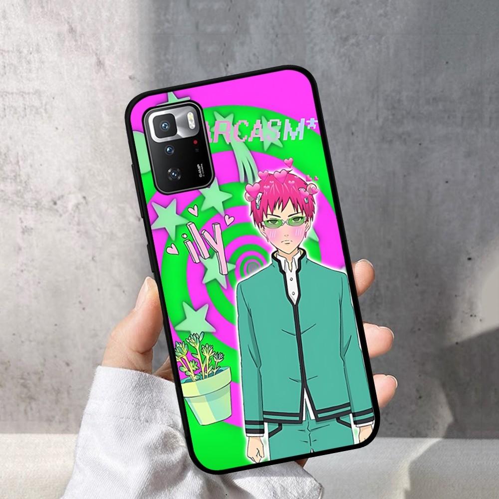 Saiki Kusuo No Psi Nan Phone Case For Redmi Note 4 X 5 A 6 7 8 T 9 9S 10 11 11S 11Epro Poco M3 Pro