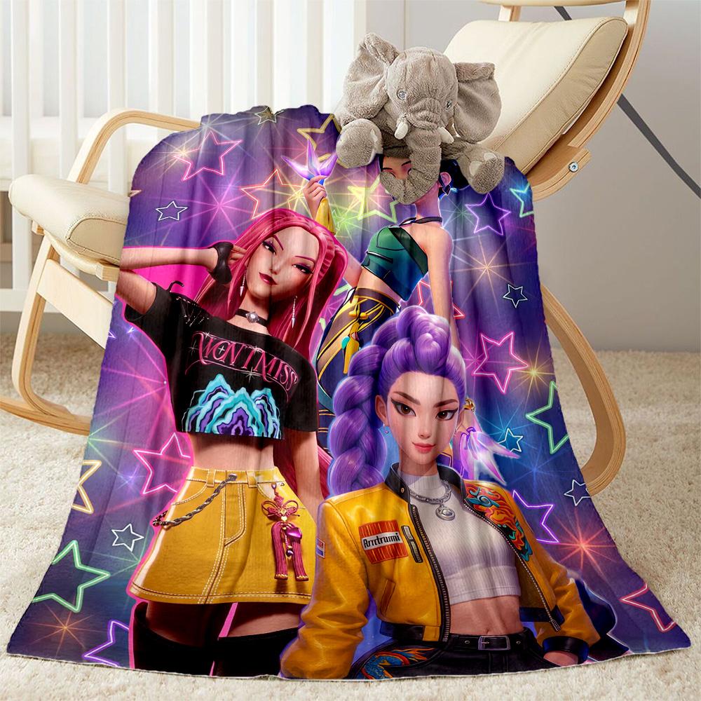 Neon Birthday Celebration Blanket Warmthful Decor Perfect for Seaside Office Chair Picnics Four Seasons Multipurpose Playful Design