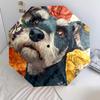 Schnauzer Pattern, Automatic Folding Umbrella, Portable and Foldable Design, 8 Ribs, a Christmas or Birthday Gift.