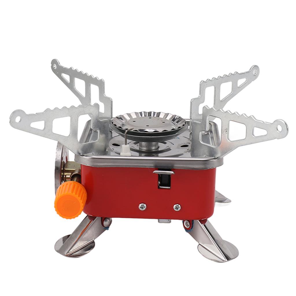 Portable Camping Gas Stove Windproof Metal Mini Folding Gas Stove for Outdoor Camping Home Commercial Use