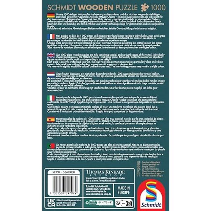 Puzzle - schmidt - am alten mühlenbach - 1000 pièces - thème fantaisie - pour adultes