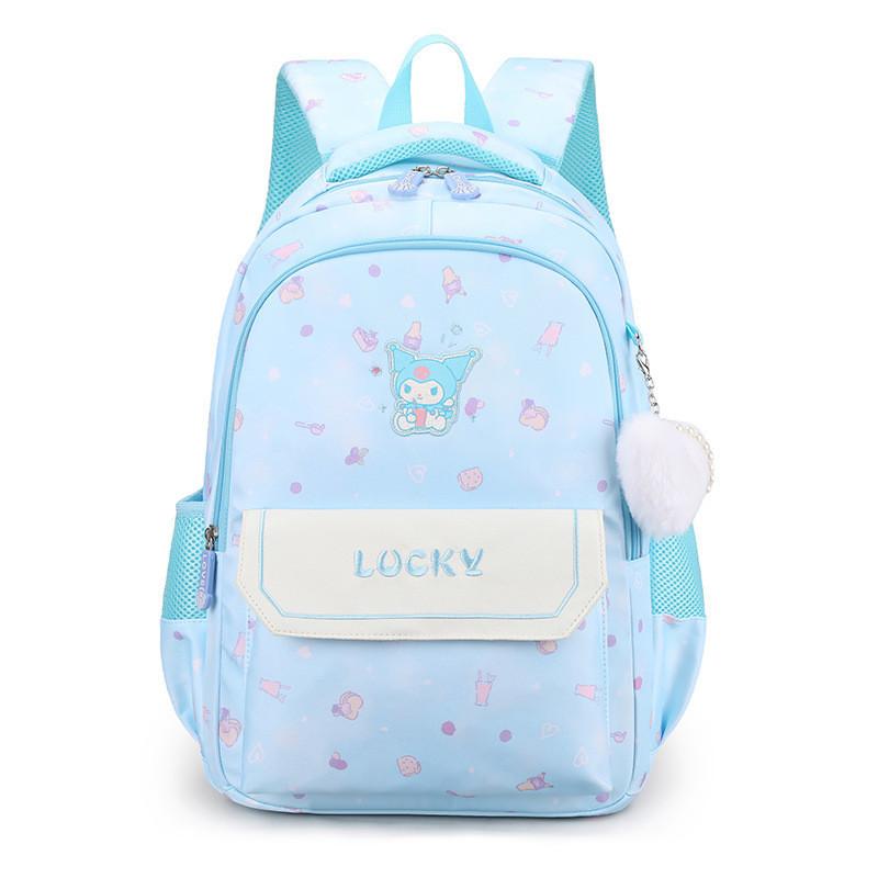 Cute And Spacious Cartoon Backpack For Kids Grades 1-5 Oxford Fabric