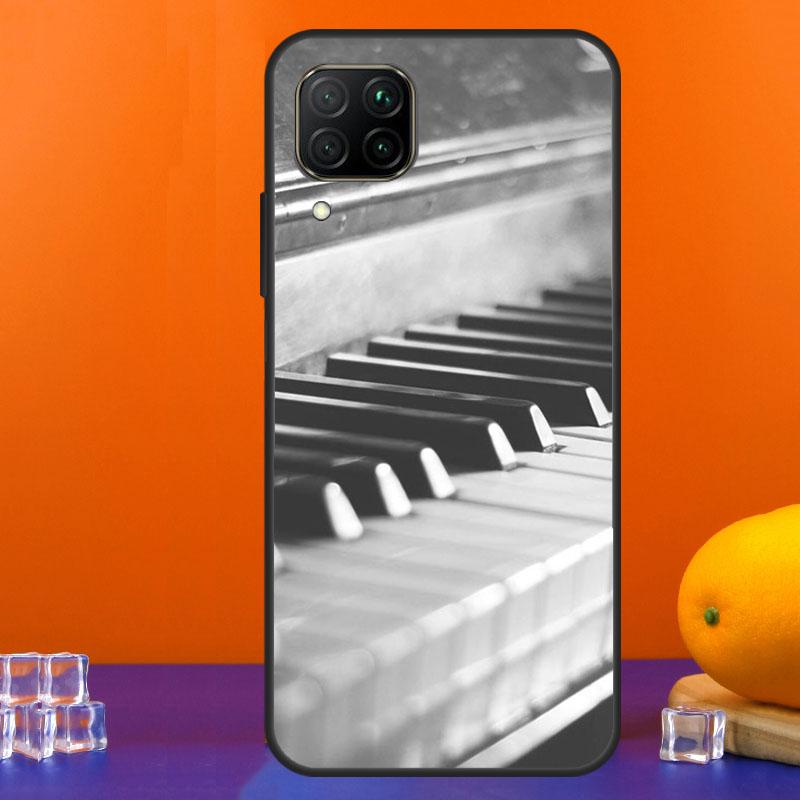 Piano keys Vintage Music Notes For Huawei Nova 7i 8i 11i 12i 12s 9 10 SE Y91 Y90 Y60 Y70 Y72 Y61 P30 P40 Lite P60 Pro Case