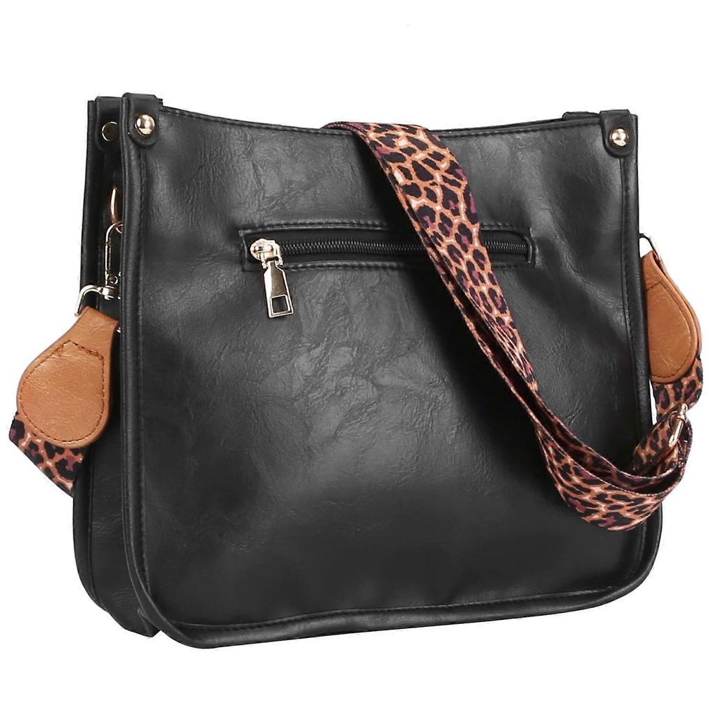 Women's Crossbody Bag – Fashion Leather Shoulder Bag, Adjustable Guitar Strap, Retro Hobo Tote, Large Capacity, Compatible with Daily Use