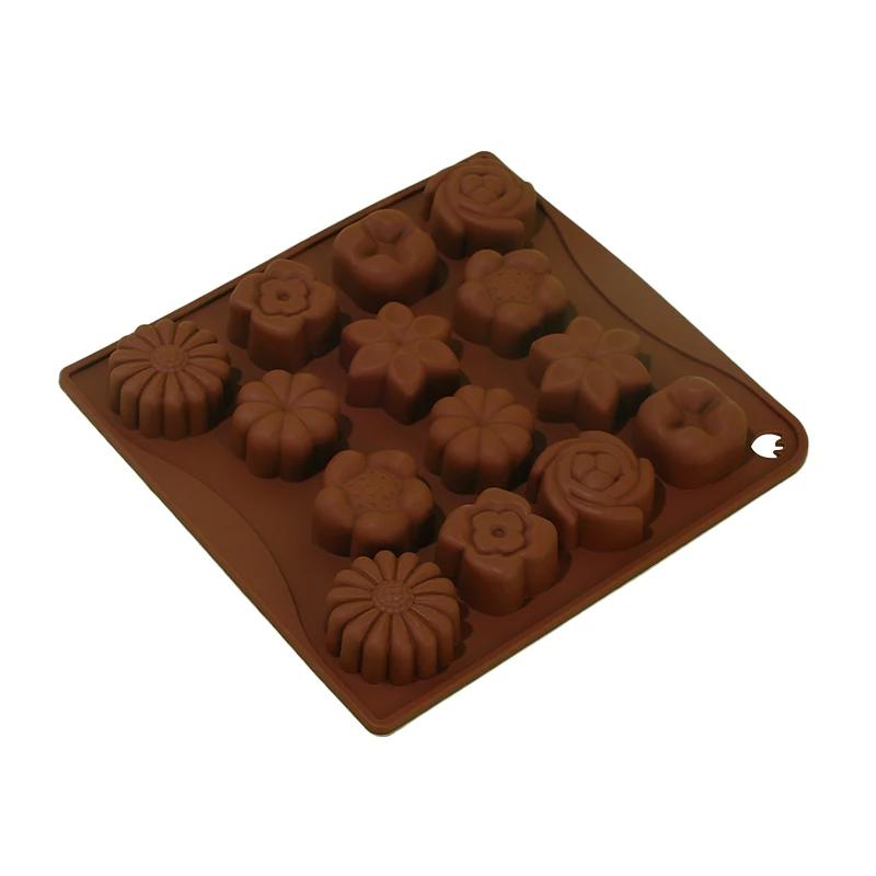 Chocolate Silicone Baking Mold Horse Multiple Flower Shape Cake Cookies Bread Candy Pastry Gummy Jelly Soap Candle Making Tool