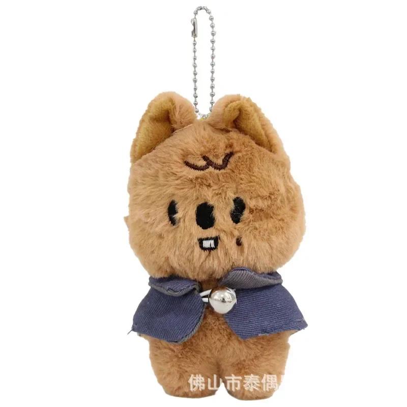 12cm Plush Toys Stray Kids Wolf Chan Cartoon Stuffed Animal Plushies Doll Kawaii Companion Adults Fans Gift SKZOO for Cuddly Fluffy Huggable Comfort