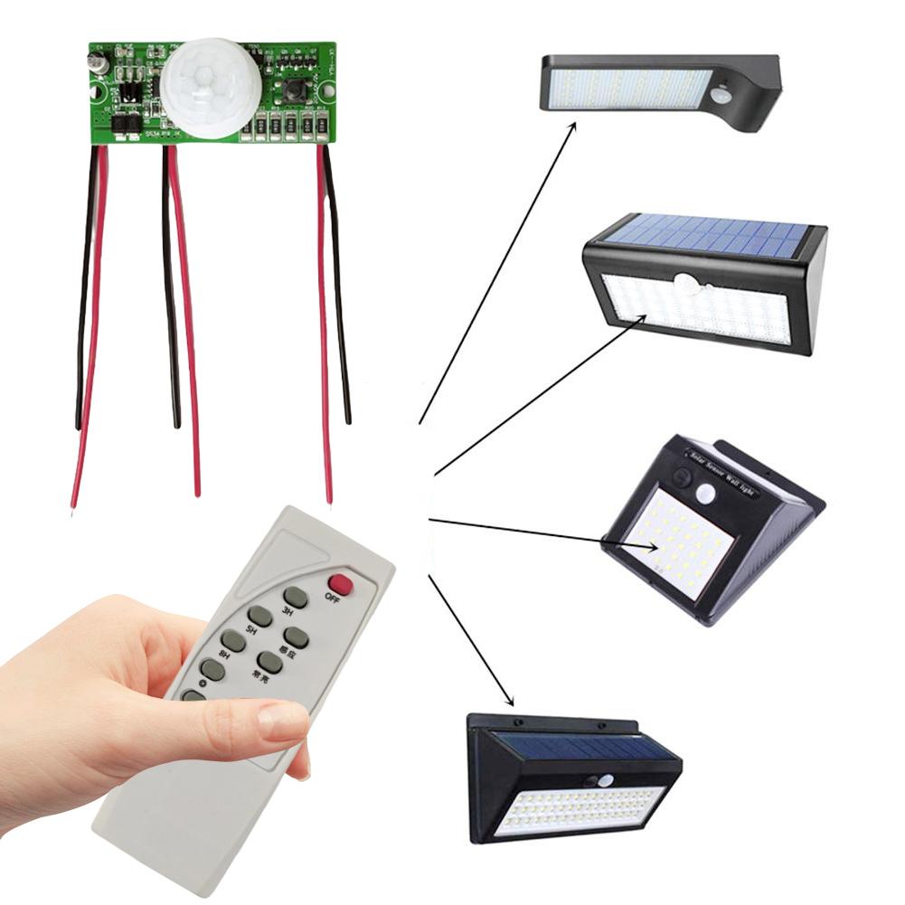 Module Contrôleur de Panneau de Lampe Solaire 3.2 V 3.7 V Induction Infrarouge du Corps Humain Panneau de Commande de Lampadaire Solaire AVEC Télécommande