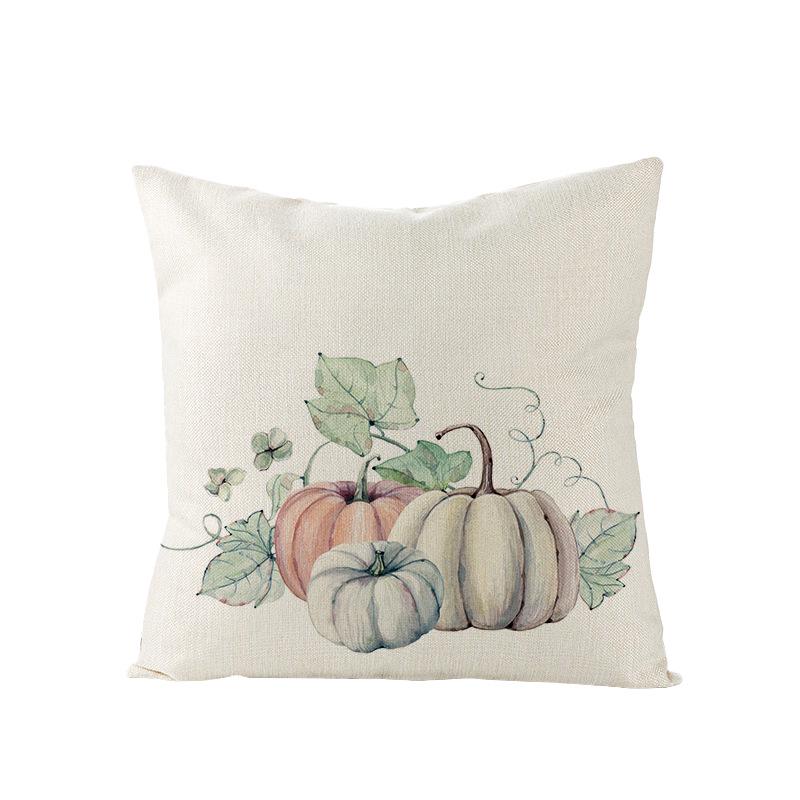 Home Thanksgiving Pumpkin Polyester Pillow Cover Home Sofa Pillow Cushion Cover
