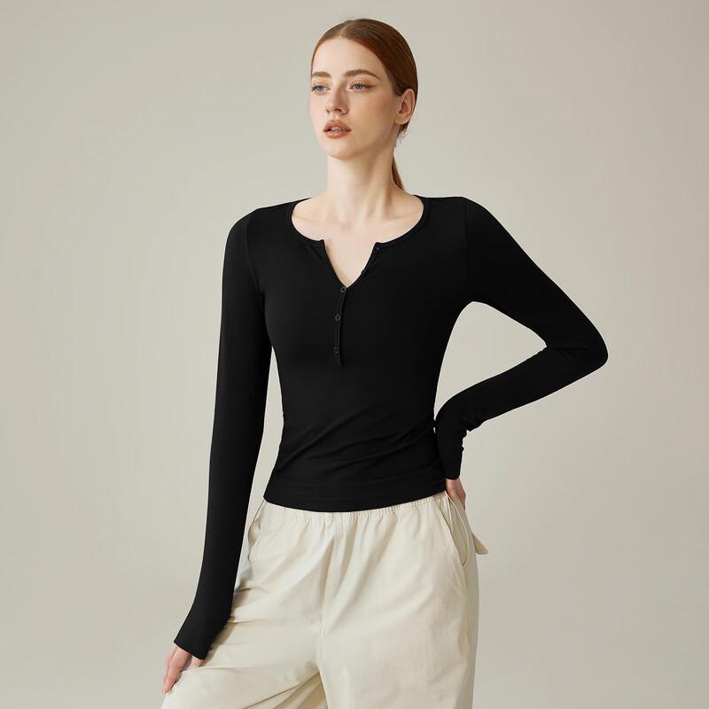 SUKE Women s Seamless Long-Sleeve Yoga & Training Top S