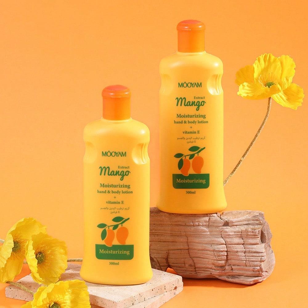 1pc 300ml Mango Body Lotion, Large Capacity, Reduces Wrinkles, Fine Lines And Spots, Moisturizes The