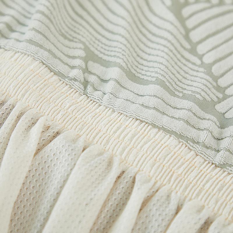 Elastic Jacquard Skirt Sofa Cover, All-Inclusive Universal Cover, All-Season Universal Sofa Cover, Anti-Cat Scratch Cover