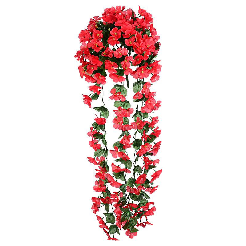 Artificial Flowers Long Vine Violets Home Wedding Outdoor Garden Arch Decorations Christmas Potting Pavilion Accessories