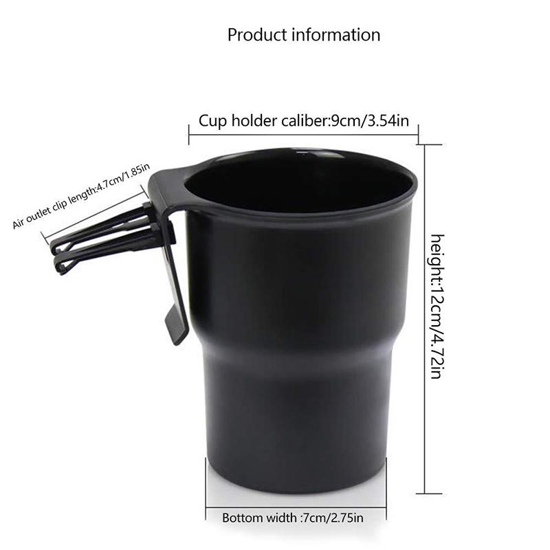 Universal Car Cup Holder Hanging Air Vent Outlet Door Mount Bottle Drinks Holder for Keys Phone Stand Multifunctional Cup