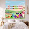 Numberblocks Benutzerdefinierter Name Wanddekoration Wandteppich Kunst Für Haustiergedenken Geburtstag Hochzeitsparty Kulisse Familiengeschenk