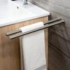 Bathroom Towel Rack Stainless Steel Holder Wall Black Double Towel Rack Hand Bar Towel Hanger Ladder Holder Bathroom Accessories