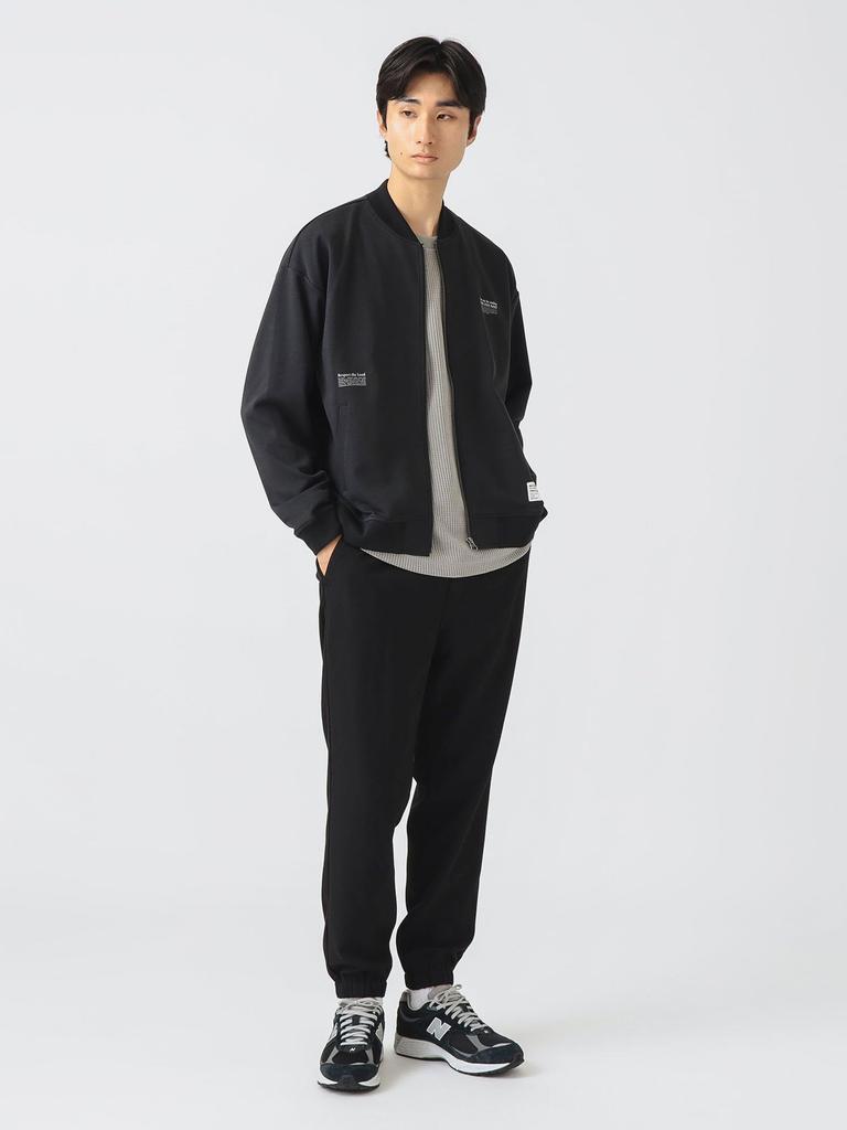 Beams Heart Men's Printed Cardboard MA-1 Sweatshirt (Moisture-Wicking, Quick-Drying, and Pill-Resistant), Black, Size M