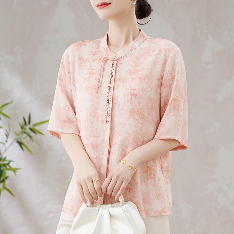 Women s Loose Fit Elbow Sleeve Blouse XL
