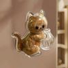 Cat Hair Capsule Cat Transparent Vase Fridge Whisker Holder Magnet Cat Hair