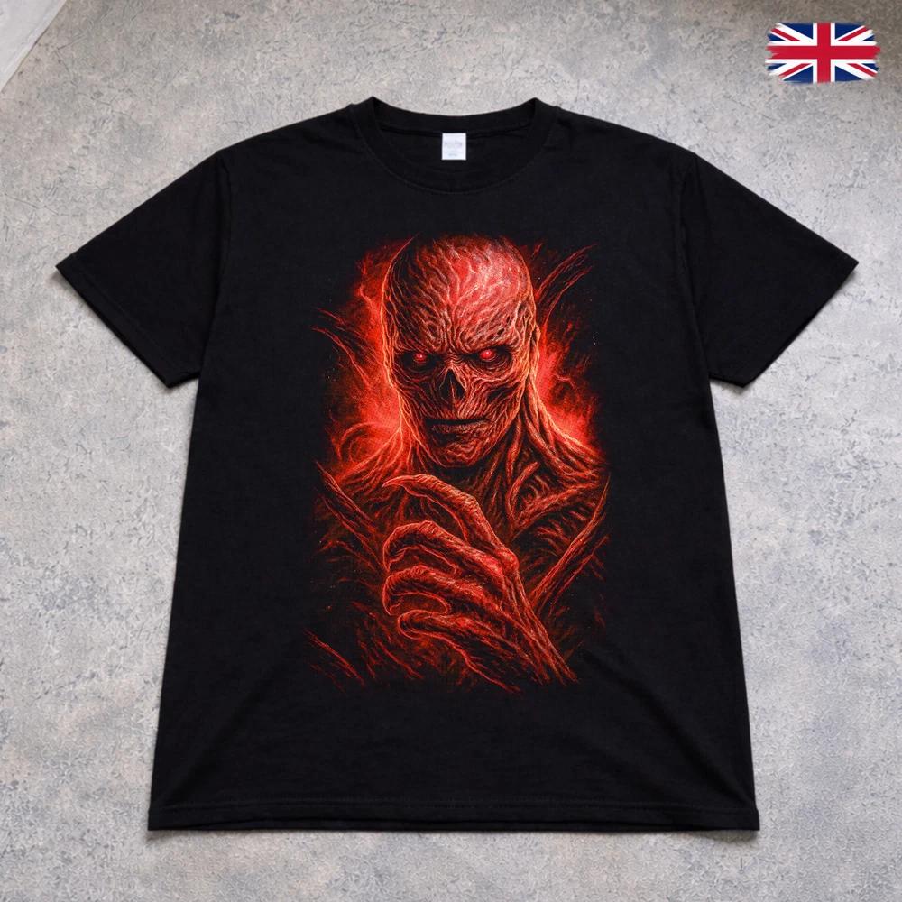 Stranger Things Style Down Tee Adults Kids Black 2XL
