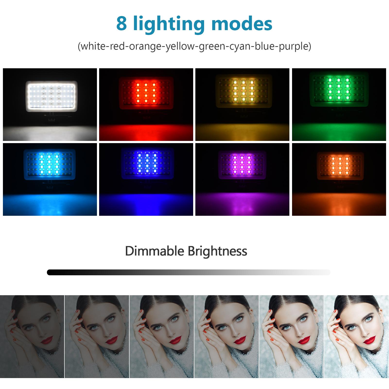 

Andoer SL 20 Waterproof RGB Fill Light LED Video Light 8 Lighting Modes CRI95+ Dimmable IPX8 Underwater 40M Built in чёрный