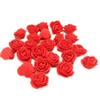 100Pcs 3.5cm Artificial Flowers Handmade Foam Foam Rose Flower Head Wreath Making Artificial Rose Flowers
