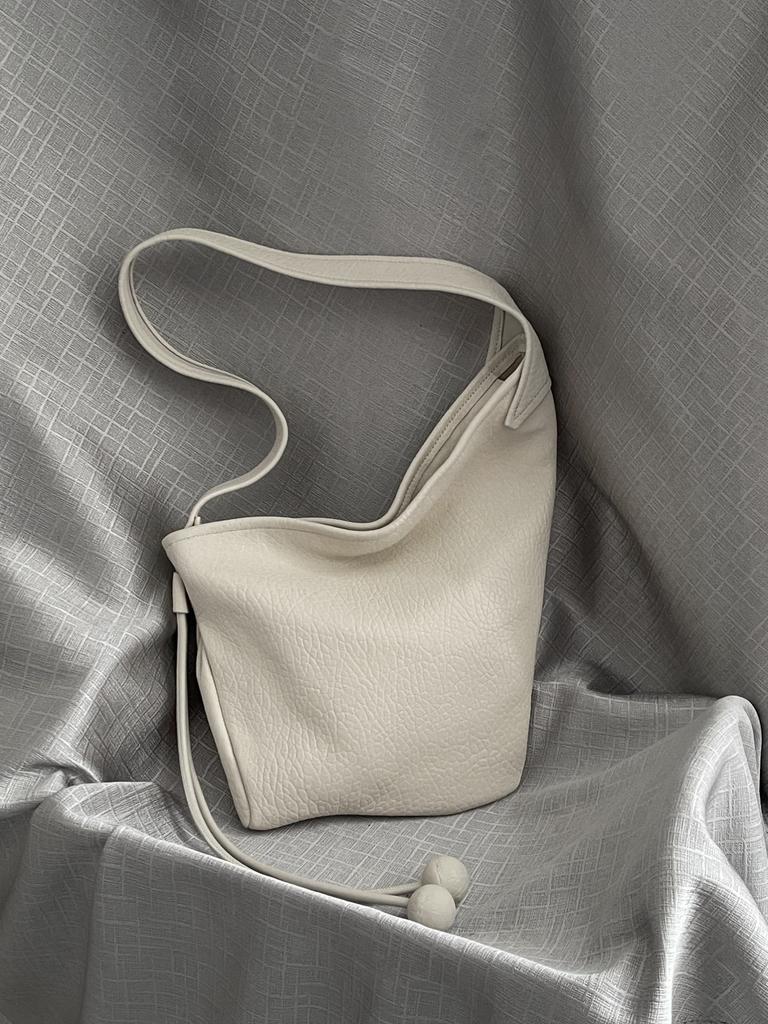 2025 neu erste Schicht Elefantenmuster Bubble Schafsleder Croissant Lazy Dumpling Achseltasche echtes Leder Tragetasche